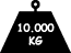 10000kg