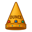 dunce-crown